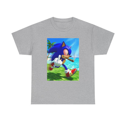 Stoned Sonic Giving The Finger Tee