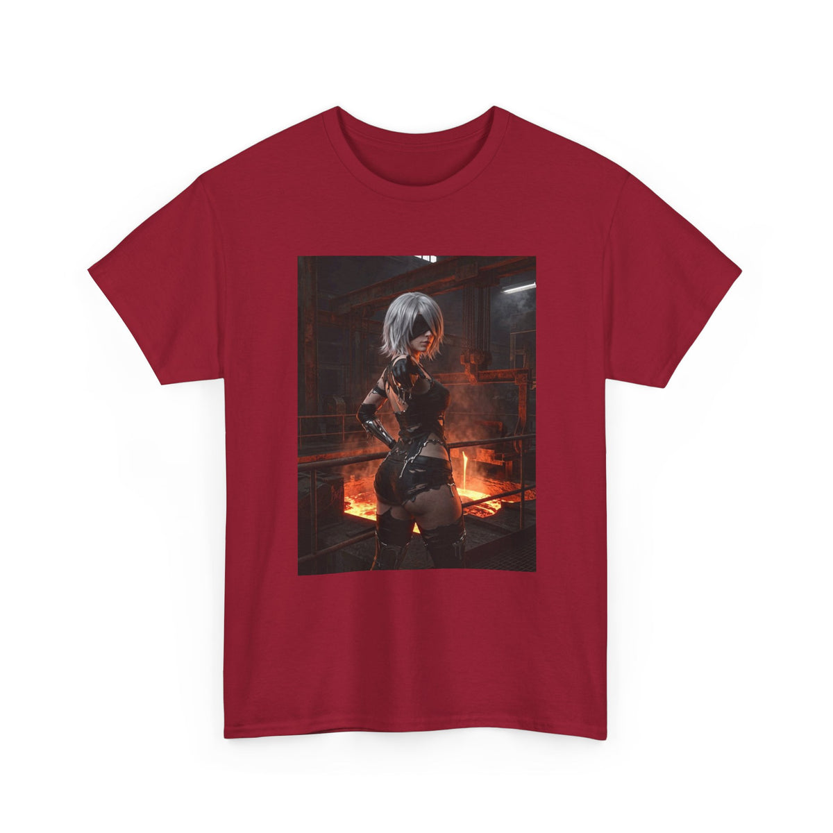 2B Pointing in Fiery Industrial Zone Tee