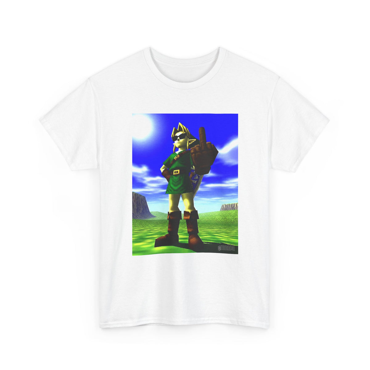 Cool Link Flipping The Bird Tee