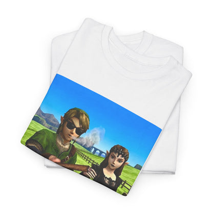 Link And Zelda Passing A Blunt Tee