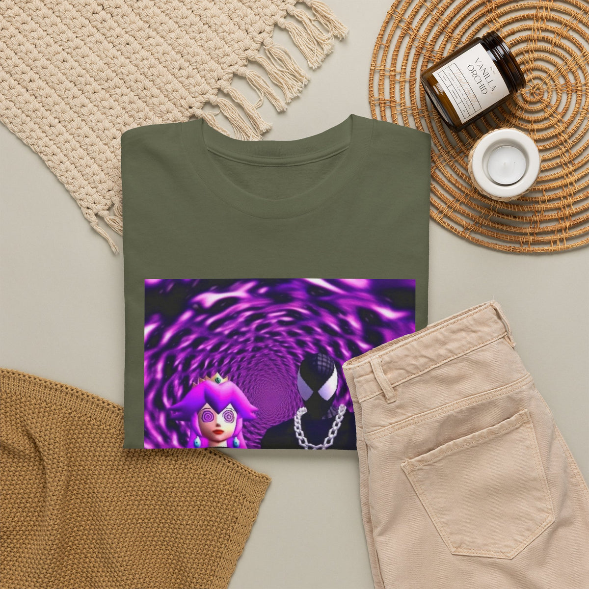 Hypnotized Peach & Sipping Spidey Tee