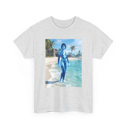 Cortana On Tropical Beach Tee