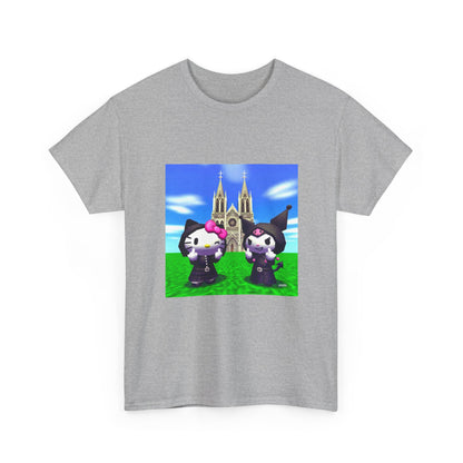 Goth Hello Kitty Kuromi Flipping Off Church