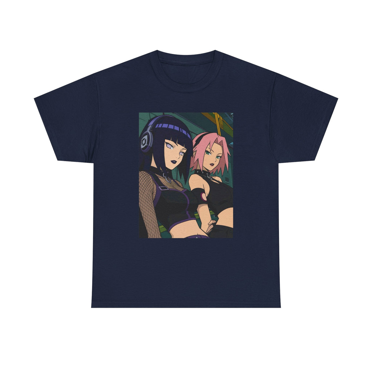 Goth Hinata and Sakura Anime Duo