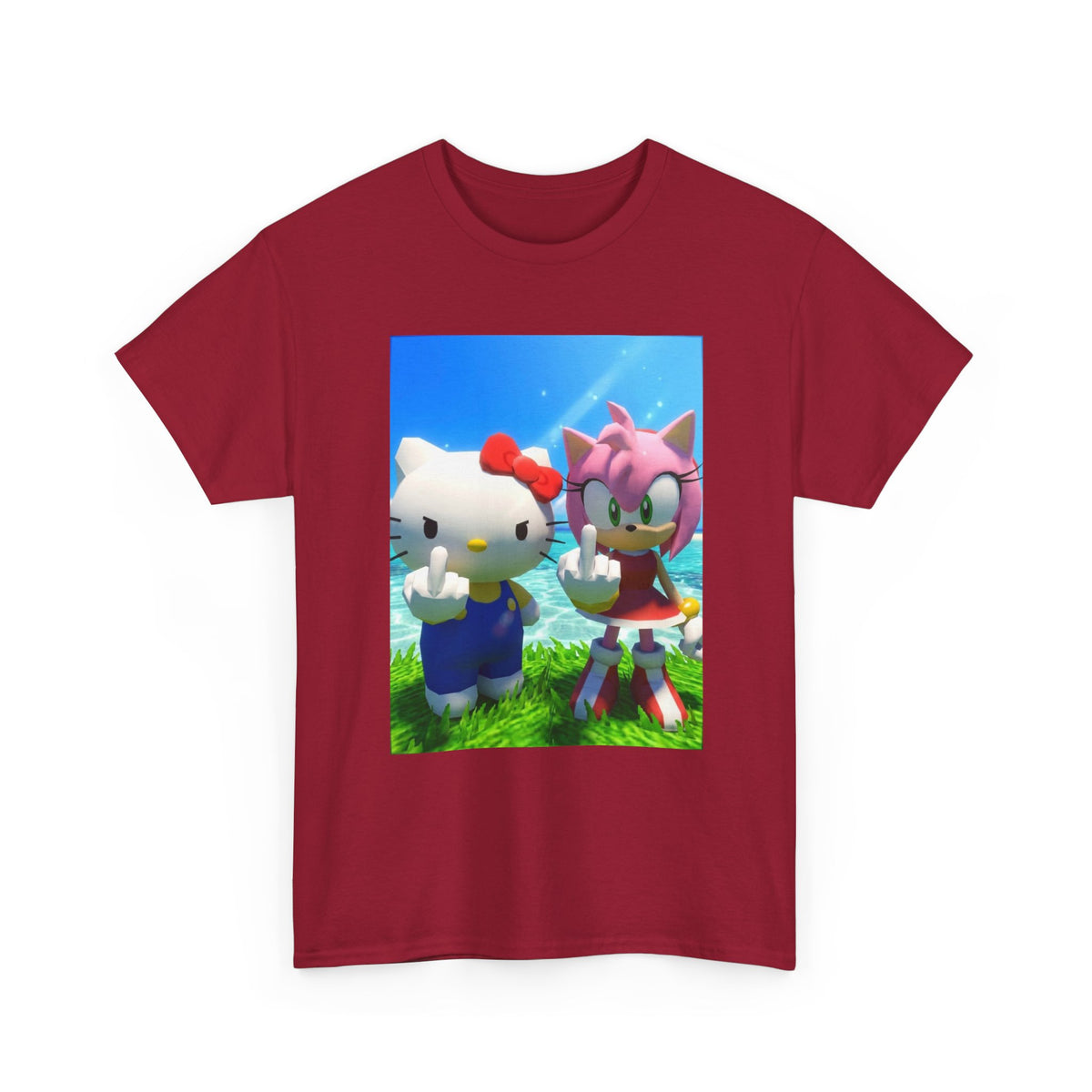 Hello Kitty And Amy Rose Flipping You Off