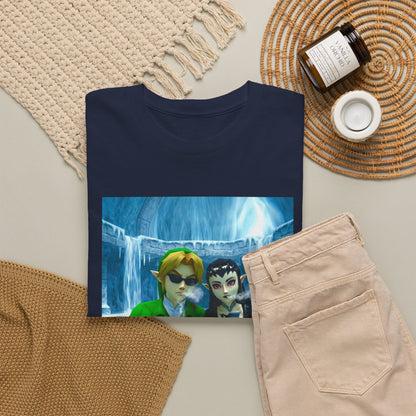 Link And Zora Chilling In Ice Cavern