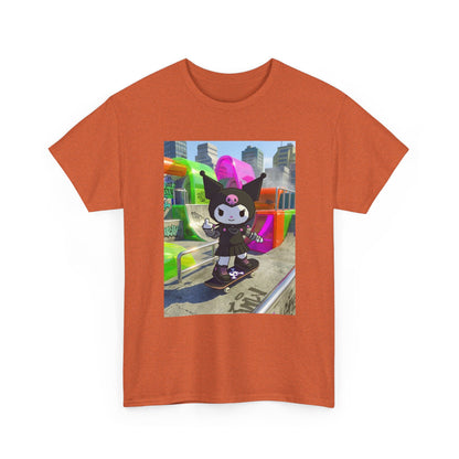 Skater Kuromi Giving The Finger Tee