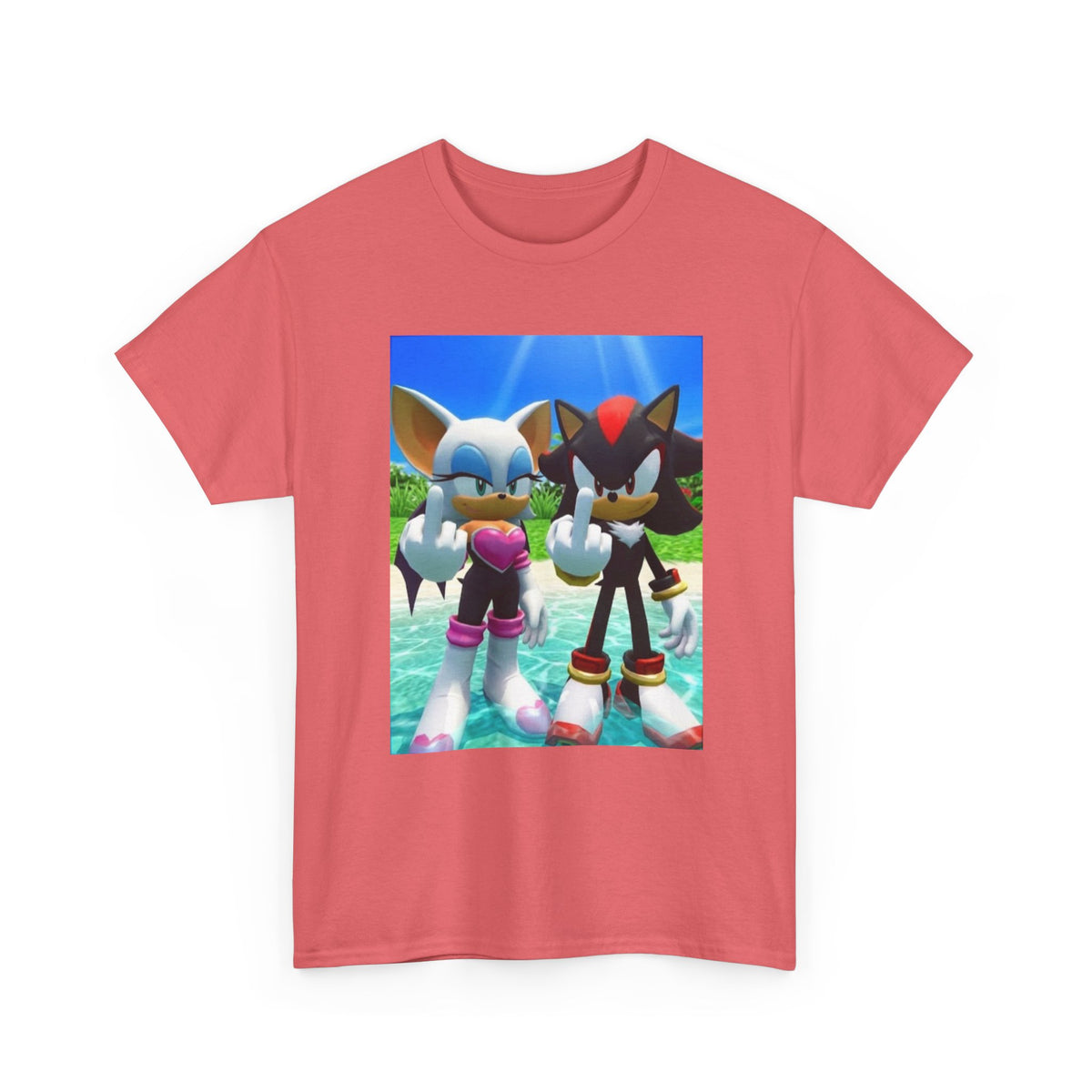 Rouge And Shadow Flipping The Bird Tee (Design 4)