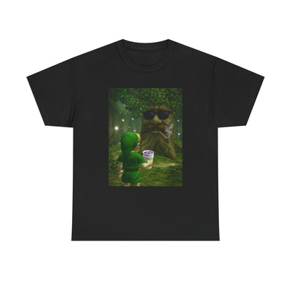 Hero Meets Cool Tree Smoking Cigar Tee