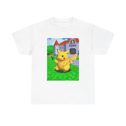 Pikachu Flipping The Bird At Peach's Castle