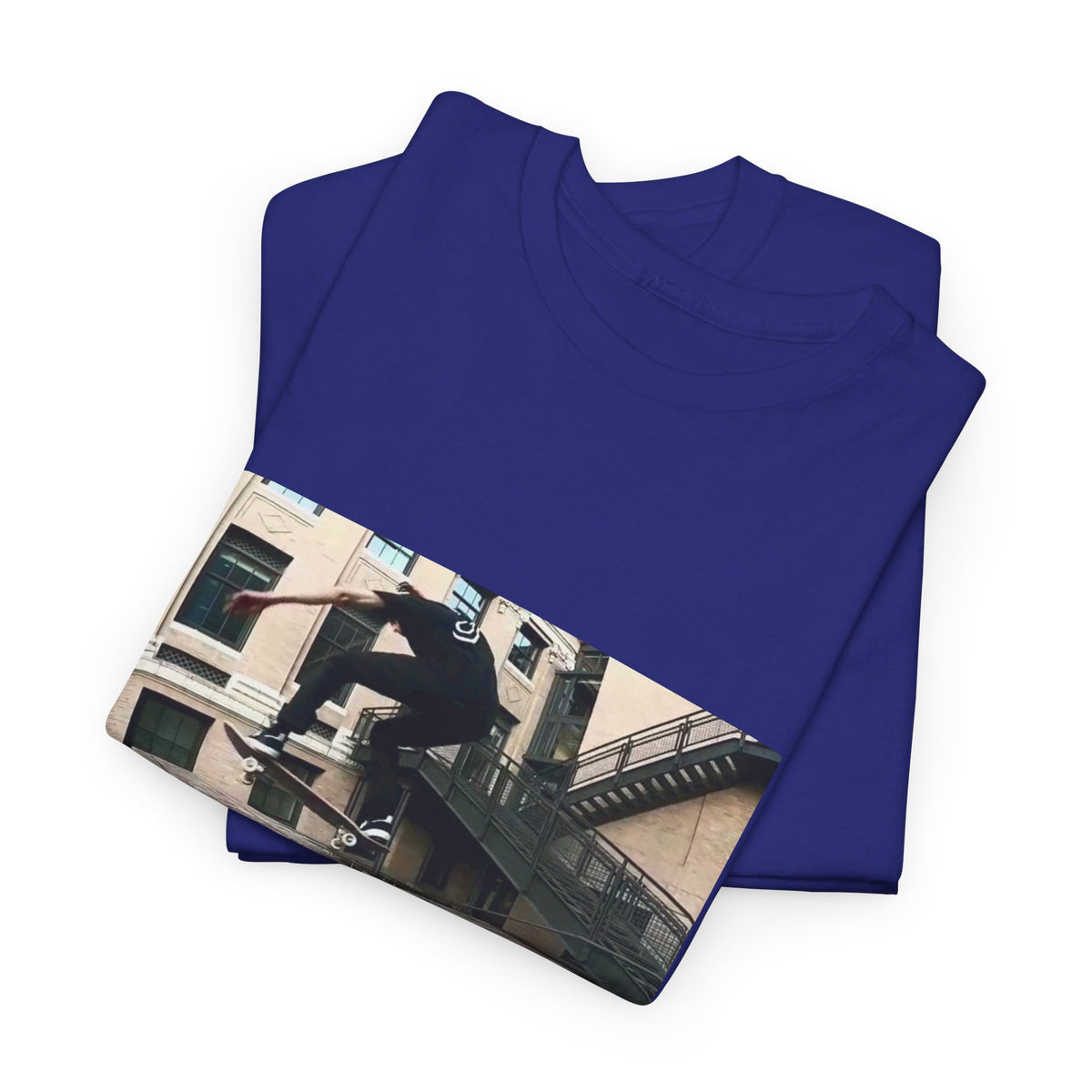 Skater Riding Through Cloud Passage Tee