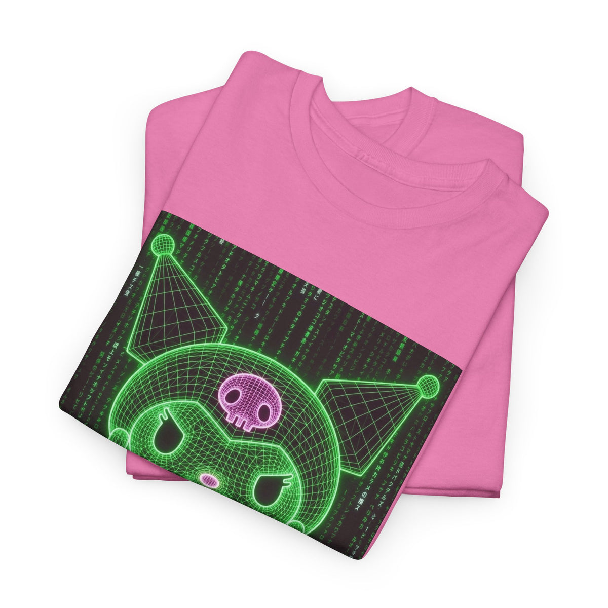 Wireframe Kuromi Flipping Off Tee