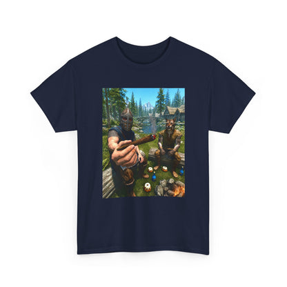 Dragonborn Khajiit Blazing In Skyrim Tee