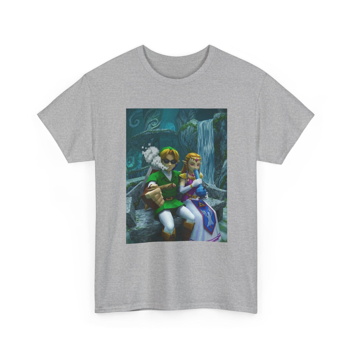 Link And Zelda Chilling In Hyrule