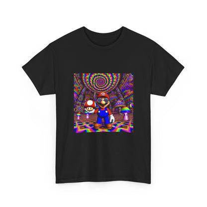 Tripping Mario Holding A Super Mushroom