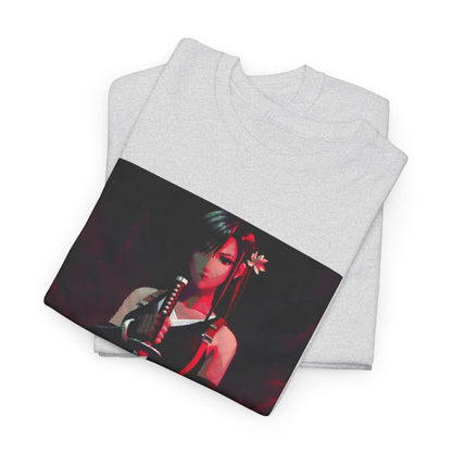 Pixel Tifa Lockhart With Katana Tee