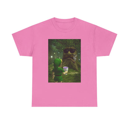 Hero Meets Cool Tree Smoking Cigar Tee
