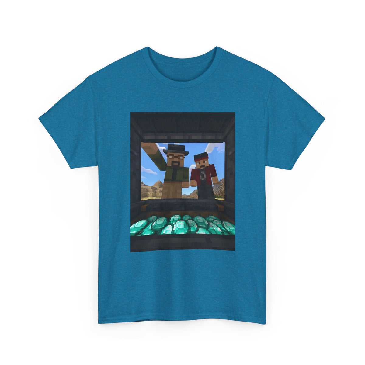 Pixelated Duo With Precious Gems