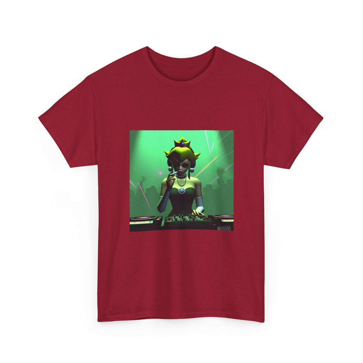 Princess Peach DJing And Smoking Tee