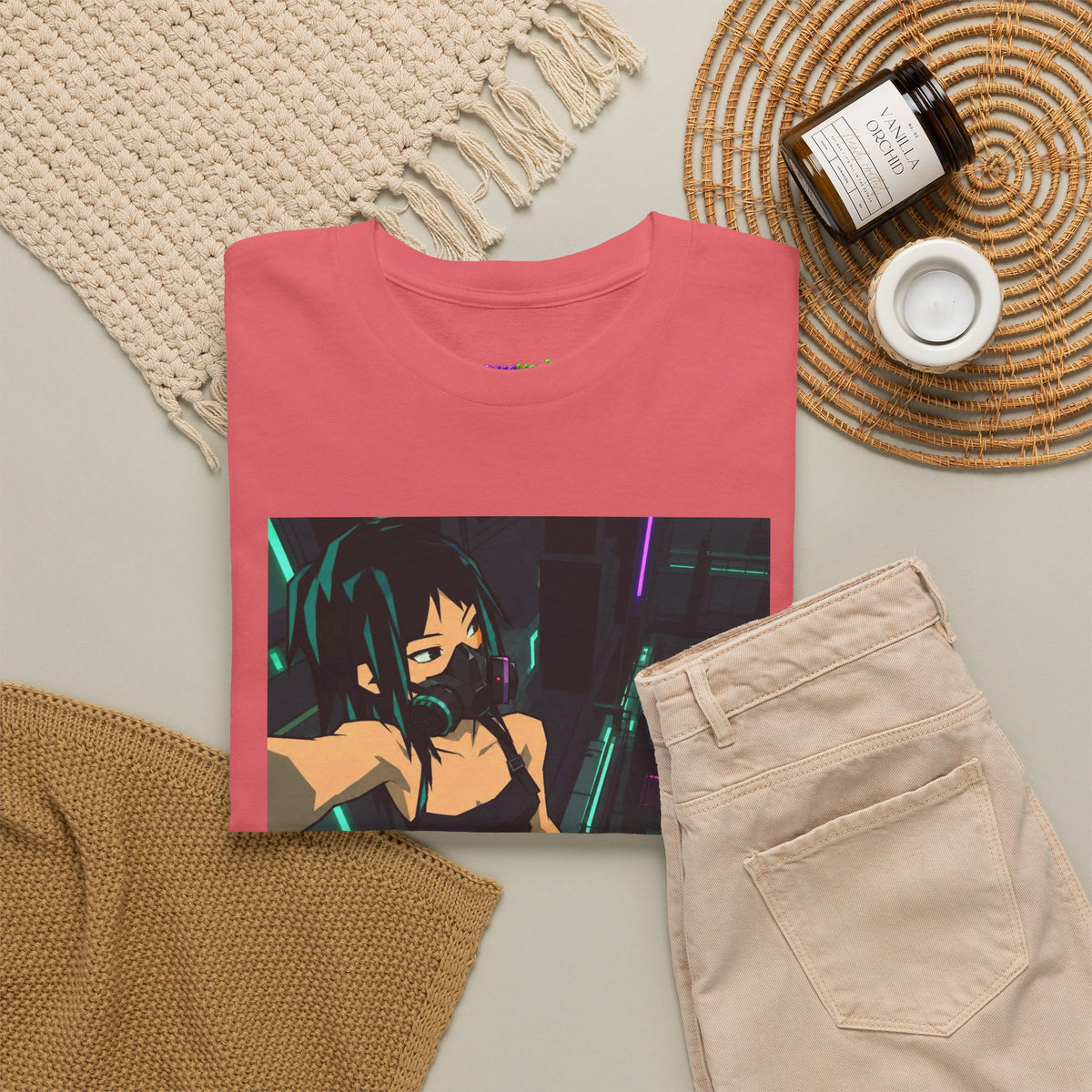 Green Horizon Blur Graphic Tee