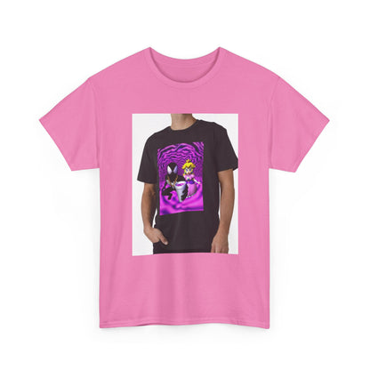 Symbiote And Princess On Purple Swirls