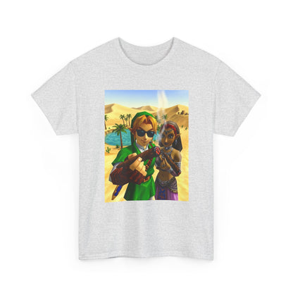 Link And Nabooru Smoking In Desert Tee