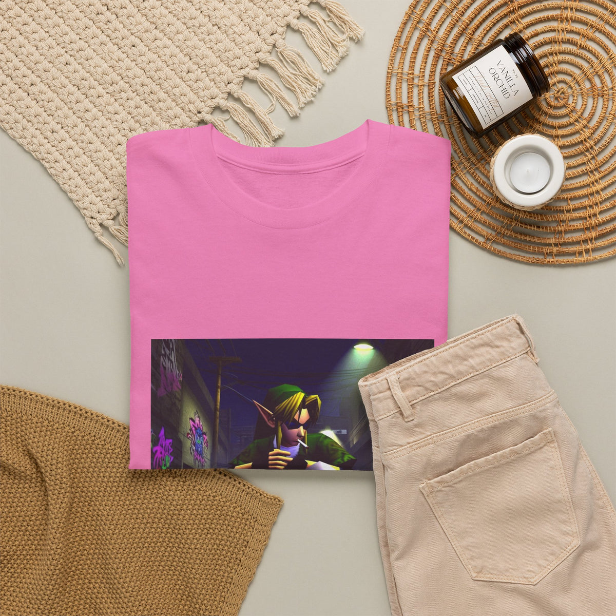 Skater Link Smoking In The Alley Tee (Design 7)