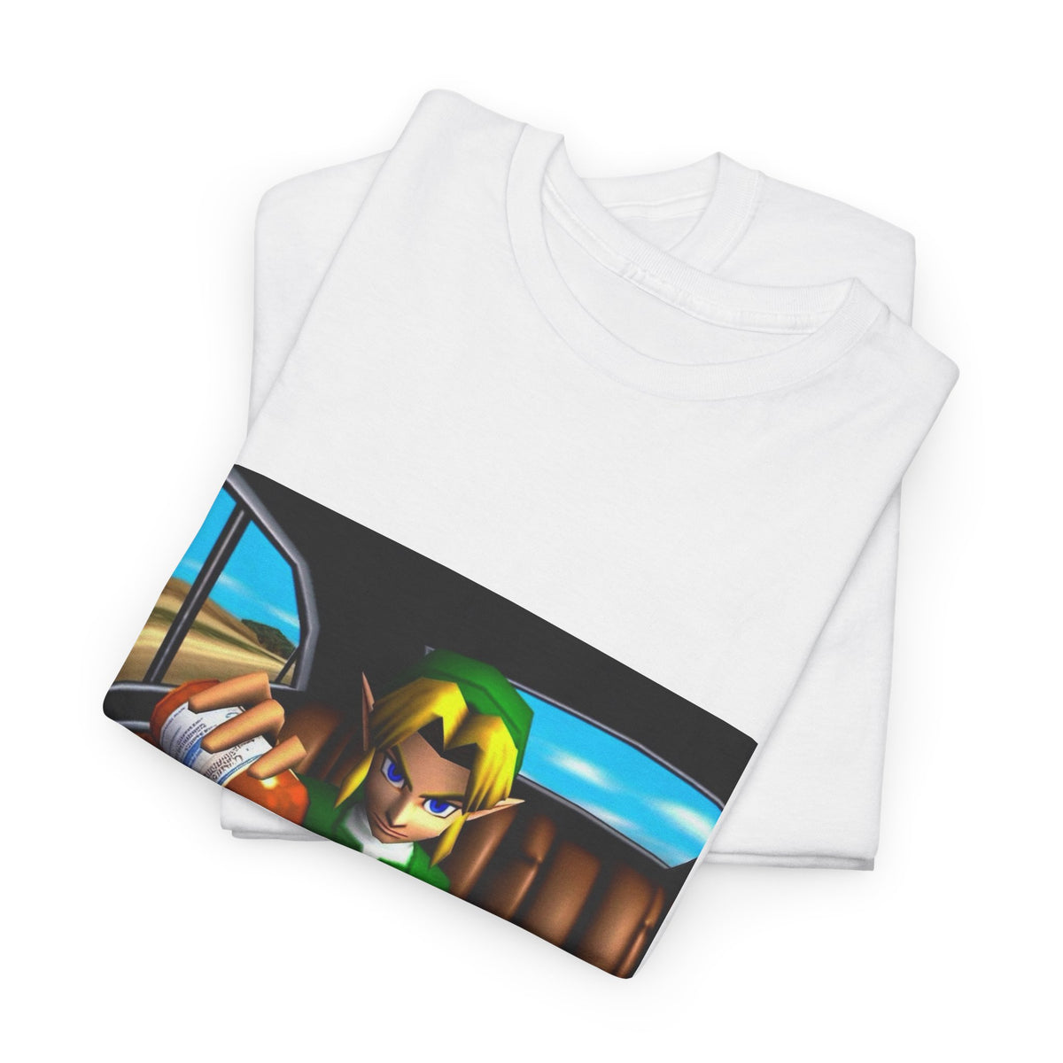N64 Link Pouring Purple Lean Tee