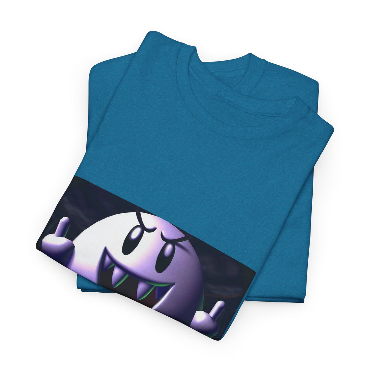 Edgy Ghost Flipping The Bird Tee