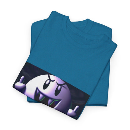 Edgy Ghost Flipping The Bird Tee