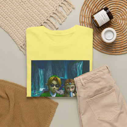 Link And Zelda Sharing A Smoke Tee