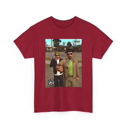 Heisenberg And Jesse Breaking Bad Grand Theft Auto Blunts Tee