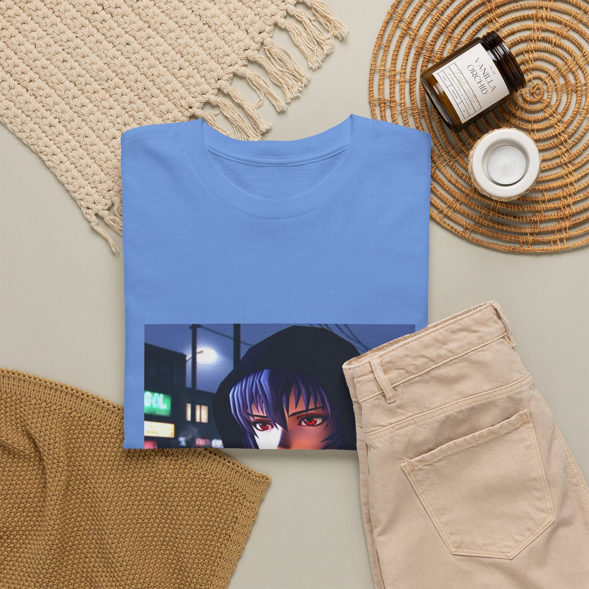 Rei Ayanami cruising GTA San Andreas Tee (Design 2)