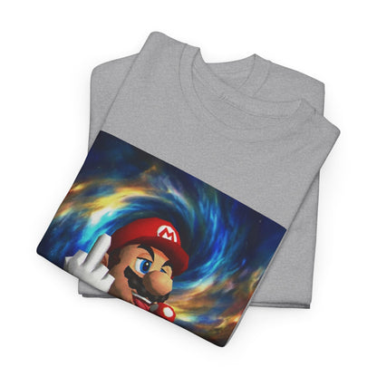 Mario Showing Middle Finger With Mushroom
