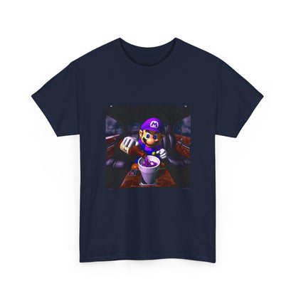 Waluigi Pouring Purple Drank In Limo Tee