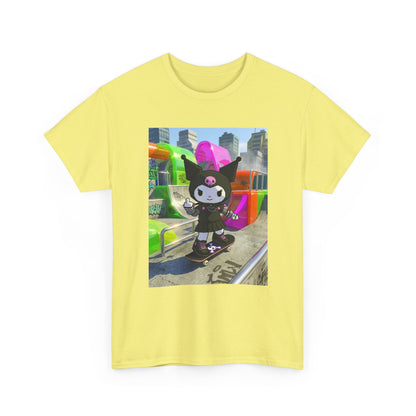 Skater Kuromi Giving The Finger Tee