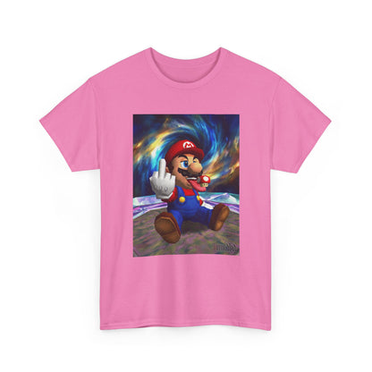 Mario Showing Middle Finger With Mushroom