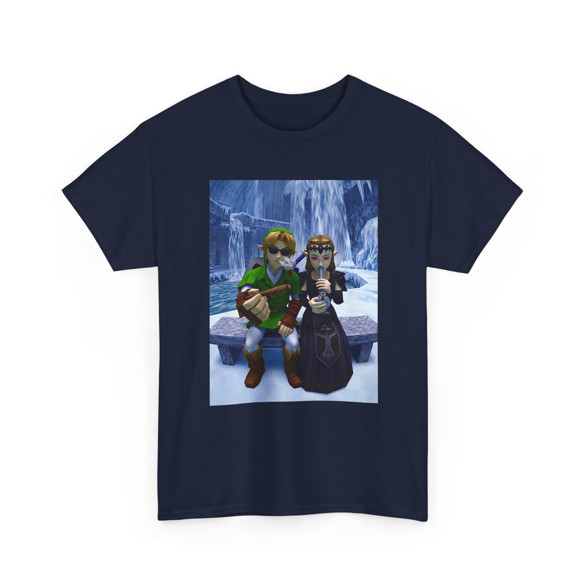 Link And Zelda Chilling In Ice Palace