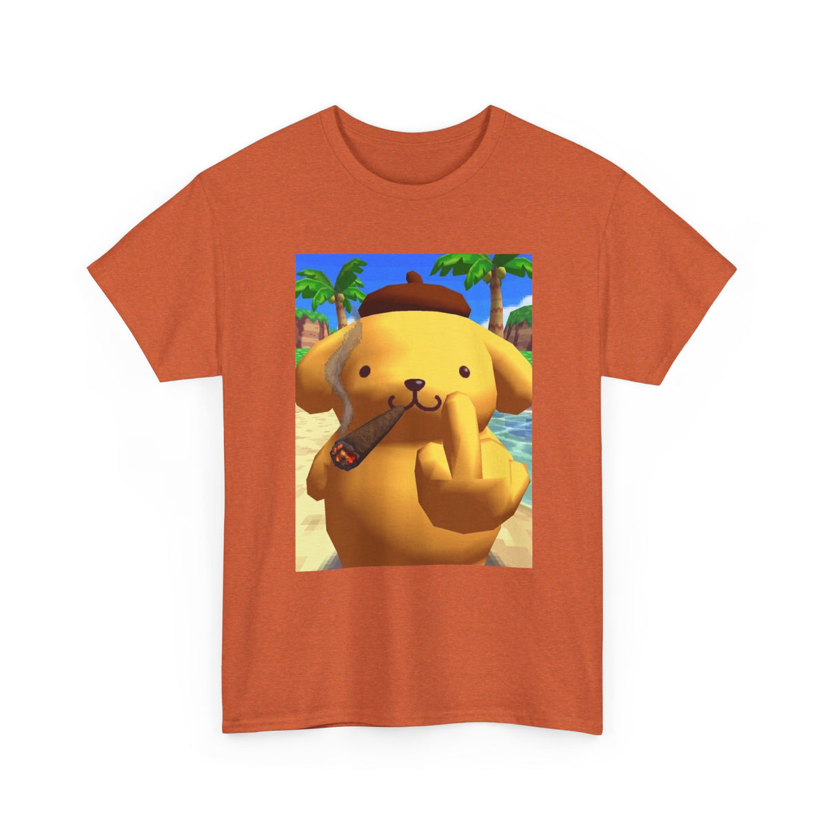 Pompompurin Smoking Blunt & Flipping Off