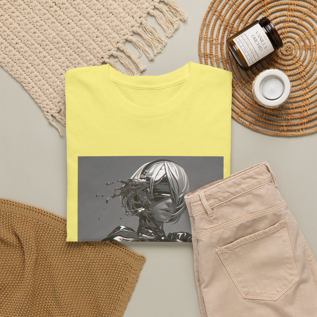 Liquid Chrome Abstract Tee