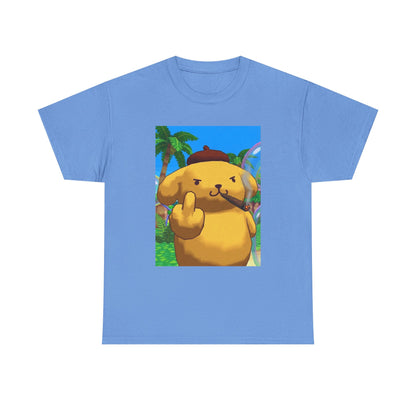 Pompompurin Smoking Blunt Flipping Bird Tee