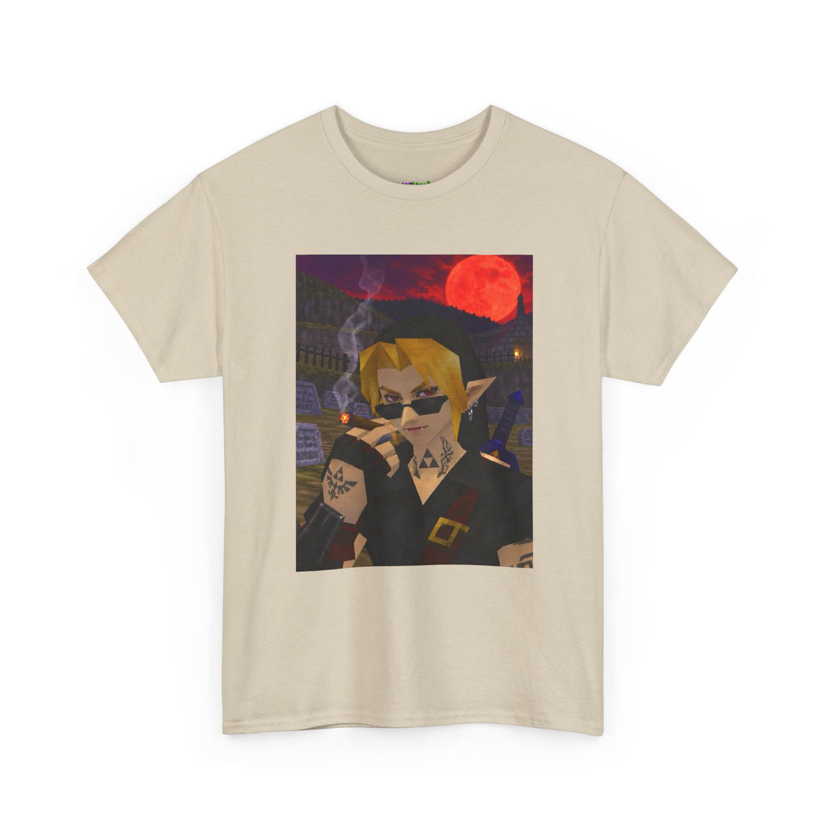 Mystic Green Canvas Graphic Tee