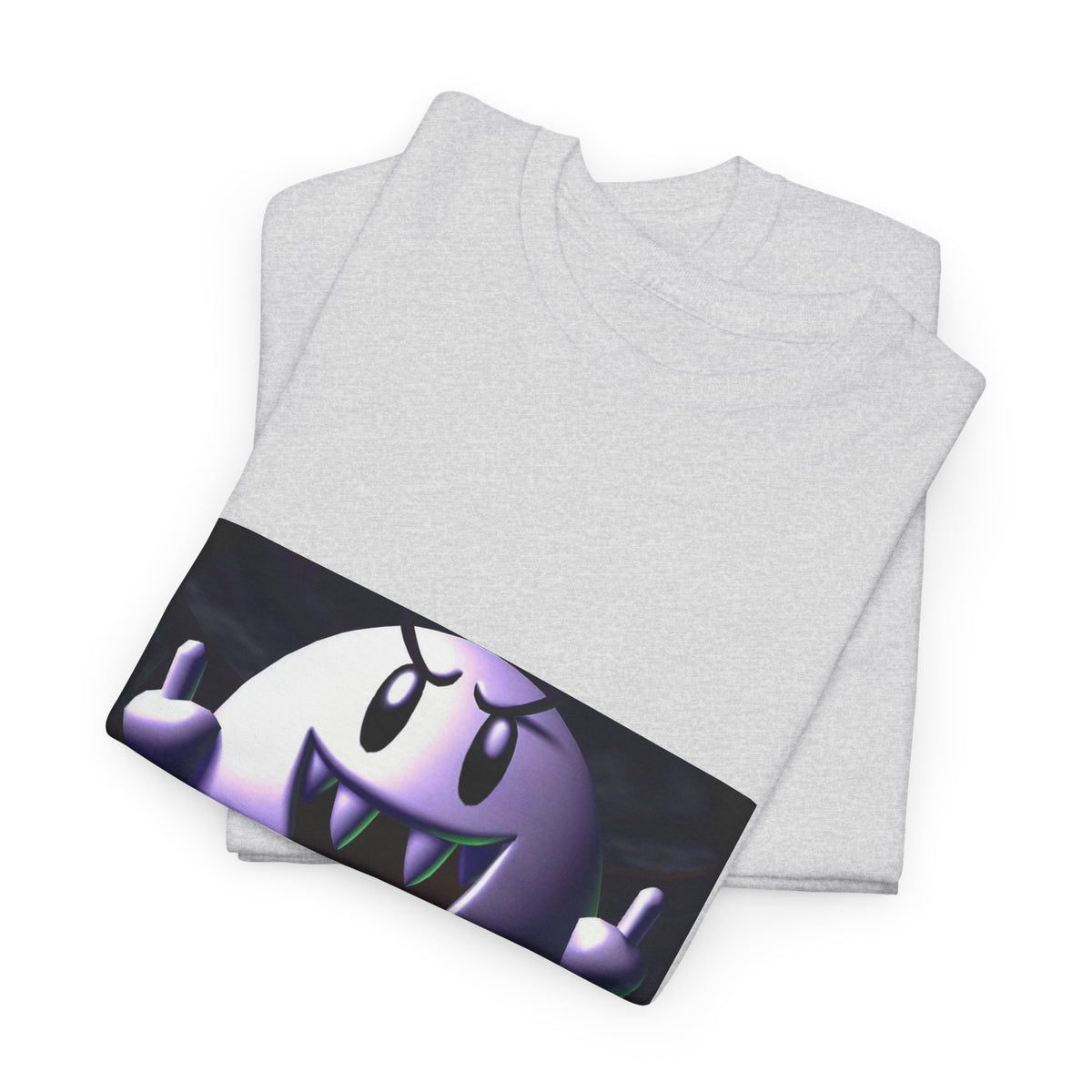Edgy Ghost Flipping The Bird Tee