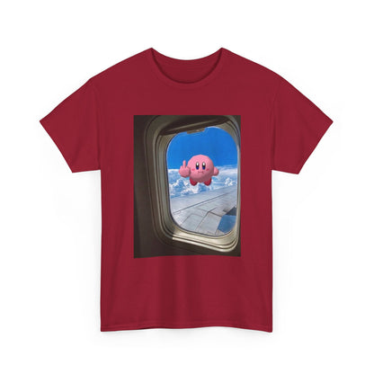 Kirby Flipping Off Airplane Window Tee