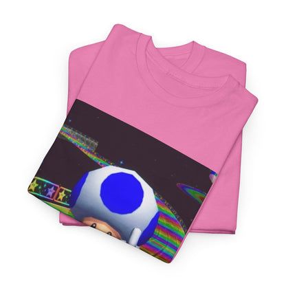 Blue Toad Flipping Off On Rainbow Road Tee