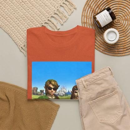 Link And Zelda Chilling With Blunts Tee