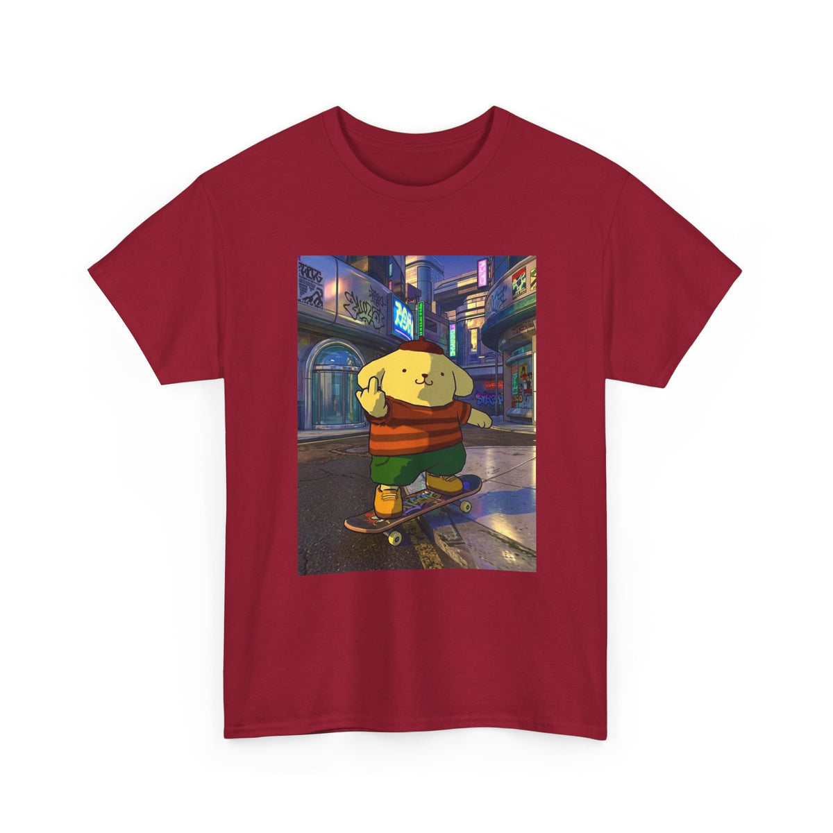 Pompompurin Flips Off The City
