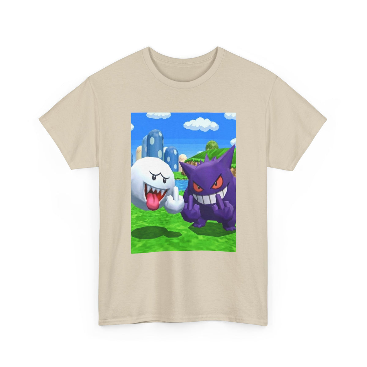 Boo and Gengar Flipping the Bird Tee