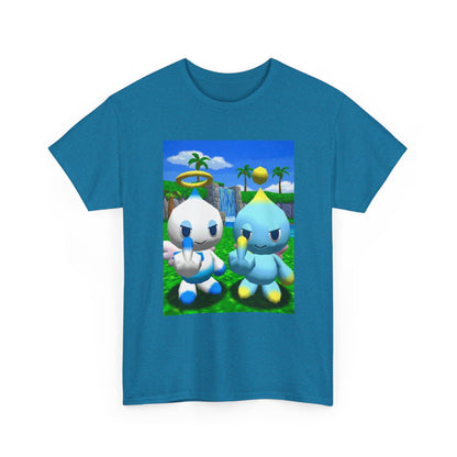 Chao Flipping Off In Paradise Tee