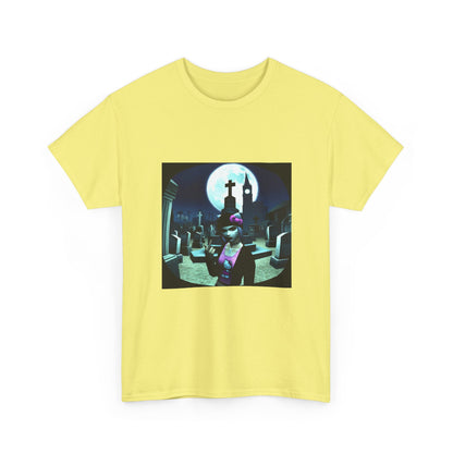 Gothic Hello Kitty Giving Finger Graveyard Tee